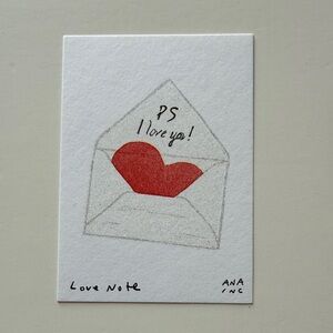 Ana Inciardi Mini Print, Love Note
